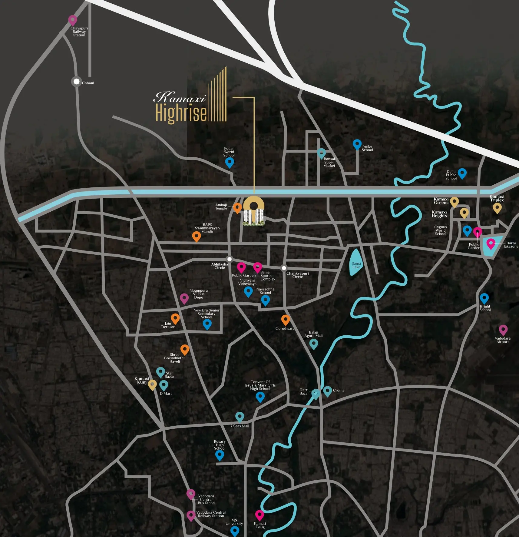 Kamaxi Highrise - Nearby Locations